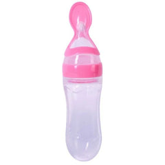 Silicone Baby Feeding Bottle and Spoon