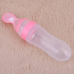 Silicone Baby Feeding Bottle and Spoon