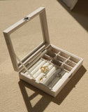 Earring Organizer Jewellery Box (Off White)