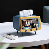 TV Shaped Desktop Tissue Holder Box(BLUE)