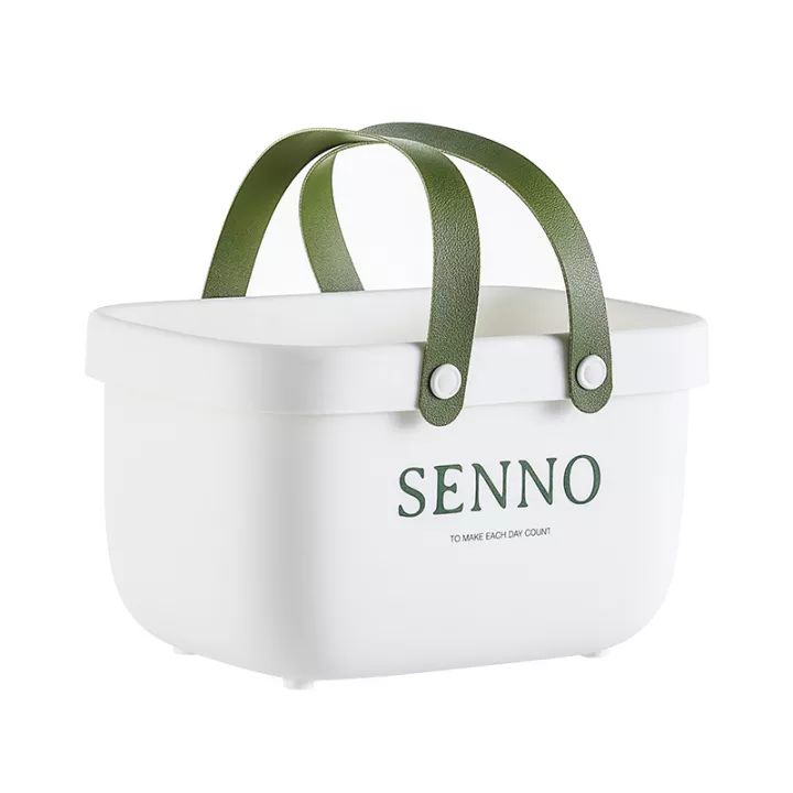 Portable Bathroom Storage Basket(White)