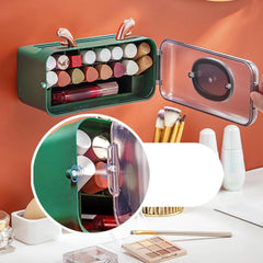 Wall Mount Lipstick Organizer (Green)