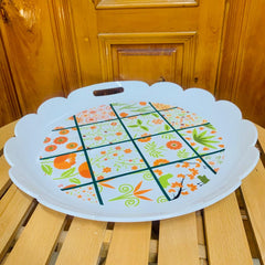 Round Serving Tray (white)