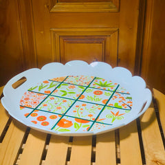 Round Serving Tray (white)