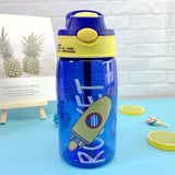 Print Water cup with Straw (Dark Blue)