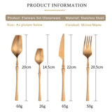 24 PCS Gold Dinner Ware Set