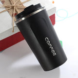 Stainless Steel Thermal Coffee Cup (Black)