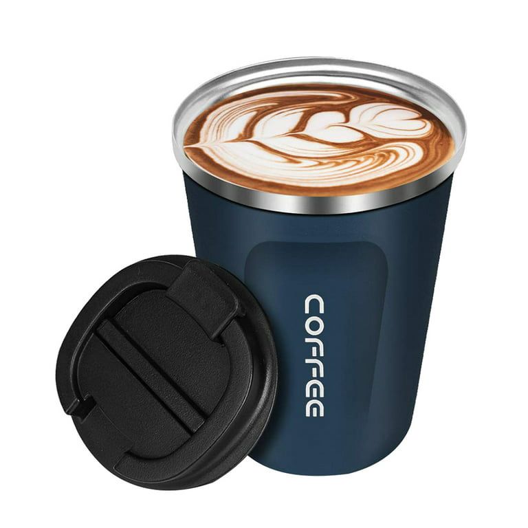 Stainless Steel Thermal Coffee Cup (Blue)