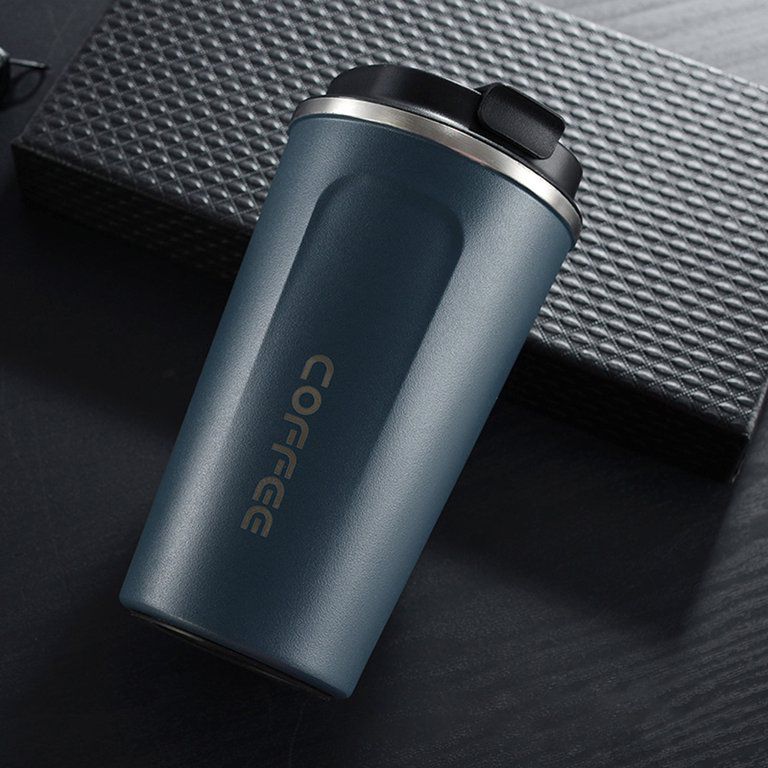 Stainless Steel Thermal Coffee Cup (Blue)