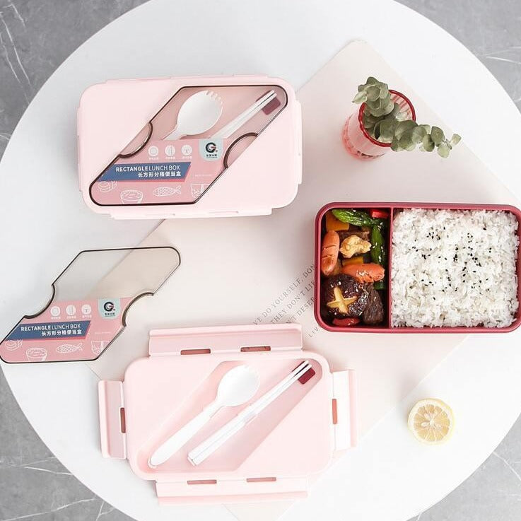 Rectangle Lunch box (Pink)