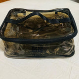 Stylish Transparent Makeup Box (Light Brown)