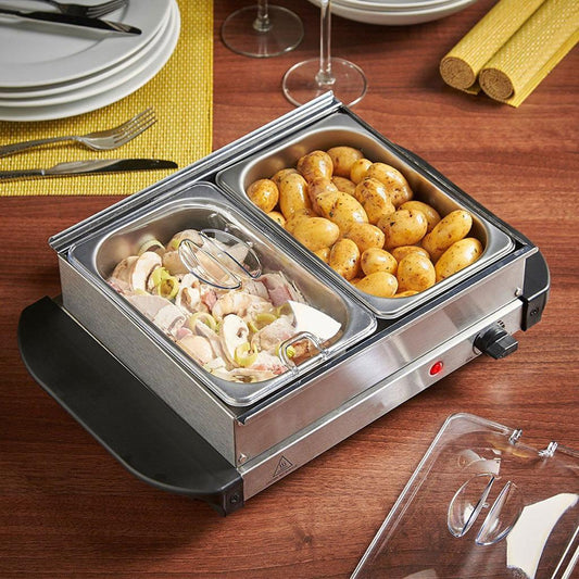 HE HOUSE 2 Dish Buffet Serving Set