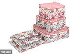 6 Pcs Waterproof Travel Storage Bag (Pink Smile)
