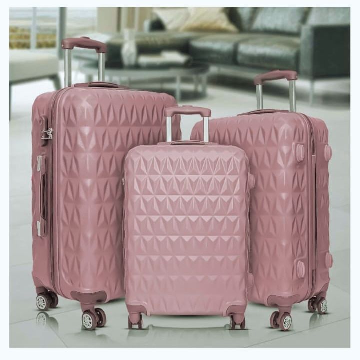 1 Pc Business Travel Trolley Suitcase (Rose Gold)