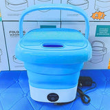 Portable Mini Folding Washing Machine(Blue)