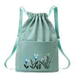 Travel Drawstring Bag (Mint Green)