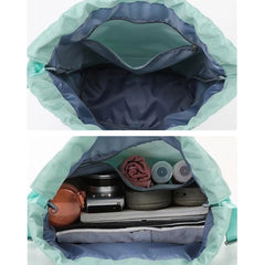 Travel Drawstring Bag (Mint Green)