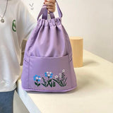 Travel Drawstring Bag (Lite Purple)