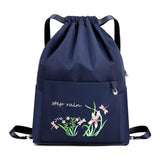 Travel Drawstring Bag (Navy Blue)