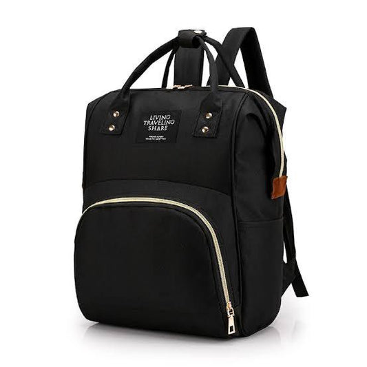 Living Traveling Share Multi-Function Waterproof Baby Diaper Bag(Black)
