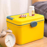 Portable Handle Double Layer Medicine Storage Box