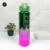 Pastel Motivational Water Bottle with Time Marker