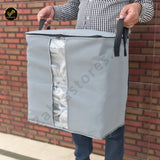 120GSM Cloth Storage Bags Pack of 4 (LIGHT GREY)