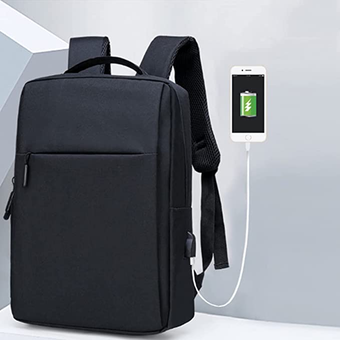 Water Resistant Travel Laptop Backpack with USB Charging