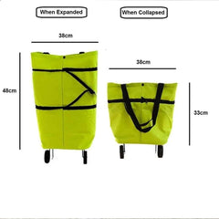 Collapsible Oxford Bag With Wheels