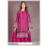 Bareeze 2-Pcs Unstitched Embroidered Suit