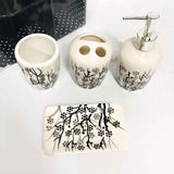 4 Pcs Ceramic Bath Set