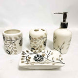 4 Pcs Ceramic Bath Set
