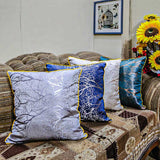 Gold branches Velvet Cushion Without Filling