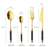Stainless Steel Tableware Set (Black)