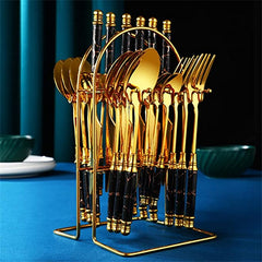 Stainless Steel Tableware Set (Black)