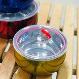 Stainless Steel Color Full Bowls Leak-Proof