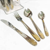 24-Pcs Elegant Cutlery Set With Stand