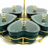 Ceramic Heart Shape Dry Fruits Tray
