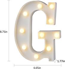 Led Battery Operated Alphabets
