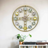 Royal Golden Antique Wall Clock - 6330
