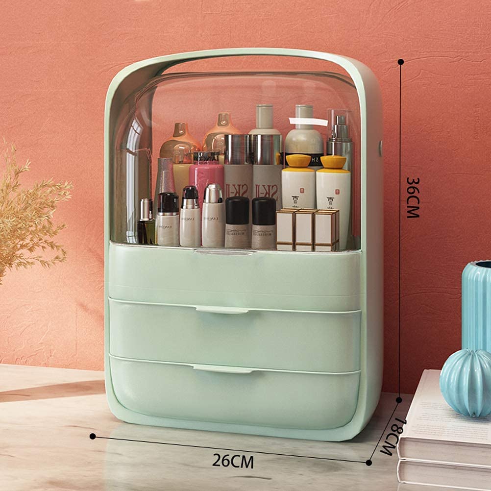 Multifunctional Cosmetics Storage Box (Light Green)