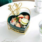 Heart-Shaped Creative Ceramics Fruit Bowl