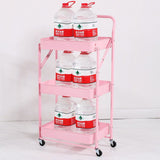 Foldable Kitchen Storage Trolley