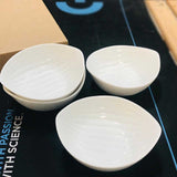 4-Pcs Leafe Ceramic Dipping Bowls