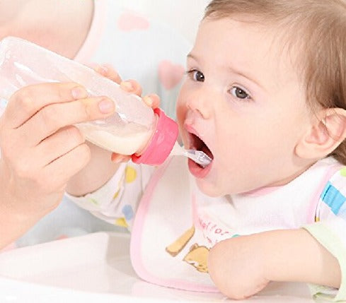 Silicone Baby Feeding Bottle and Spoon