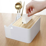 Desktop Cosmetic & Tissue Storage Box Organizer