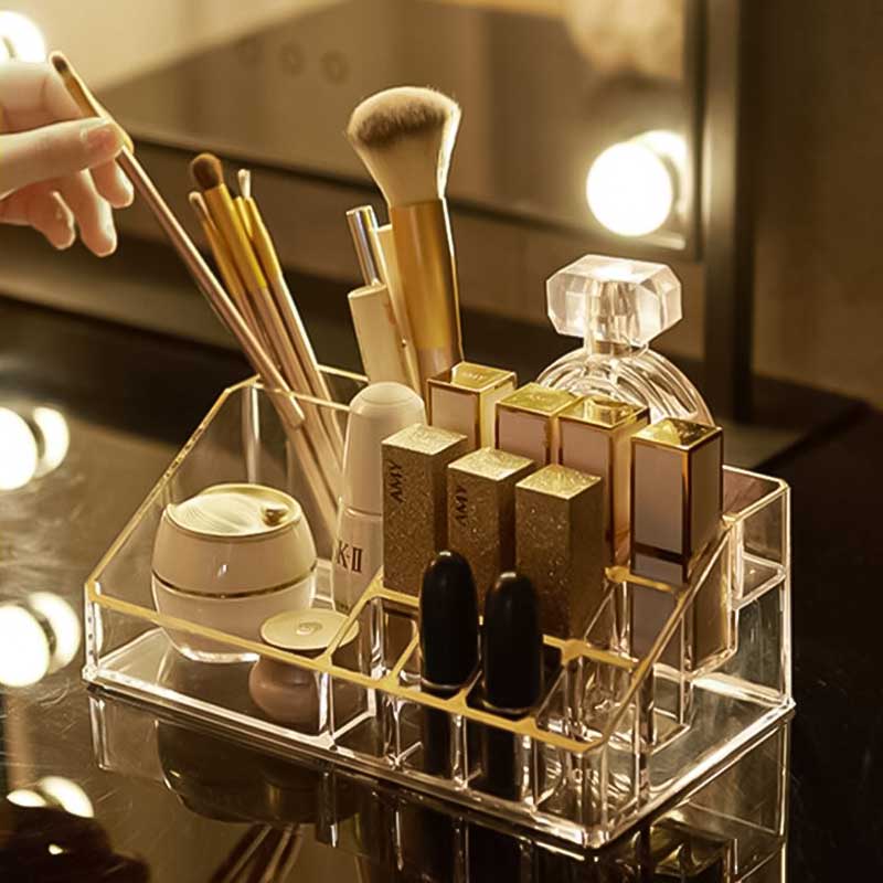 Lipsticks, Brushes Makeup Box Organizer