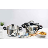 6-Liter Pressure Cooker 4-L Handi &amp; Steamer