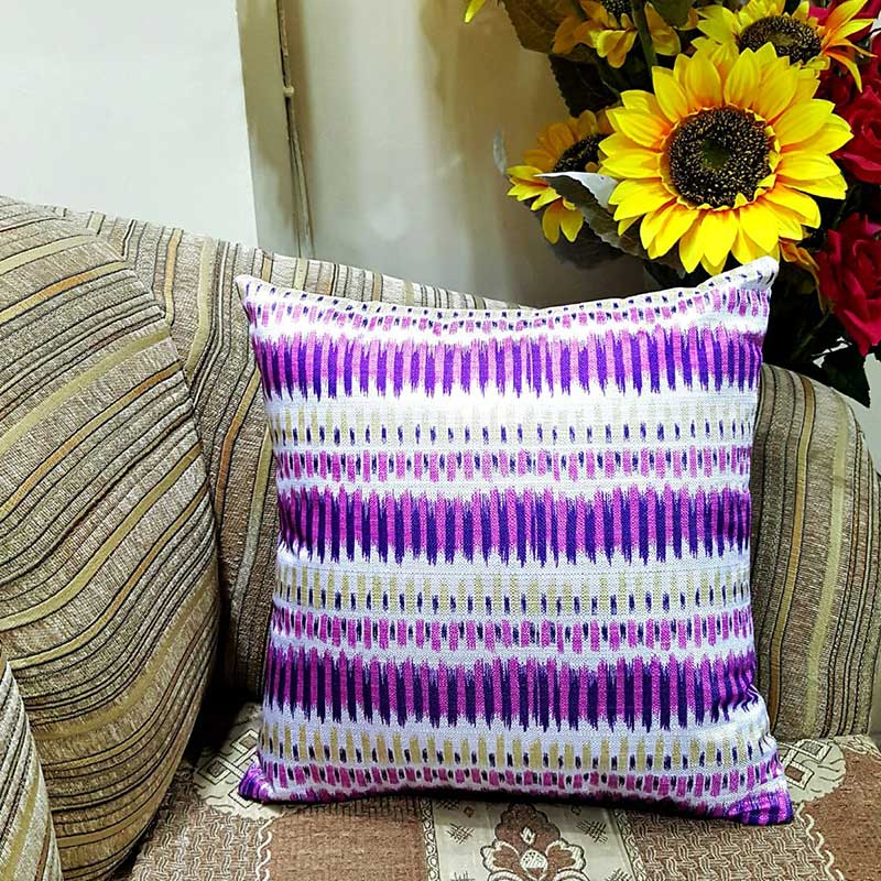 Pure Cotton Zig zag Pattern Cushion Covers With out Filling