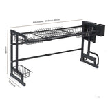 Adjustable Kitchen Shelf Rack Stainless Steel - 038